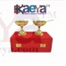 OkaeYa Gold Plated Bowl With Spoon (5 pics Set) With Velvet Box Exclusive Gifts For Diwali, House Warming, Wedding, Anniversary, Return Gifts